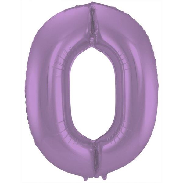 Picture of Globo Número 0 Morado Gigante (86cm) 