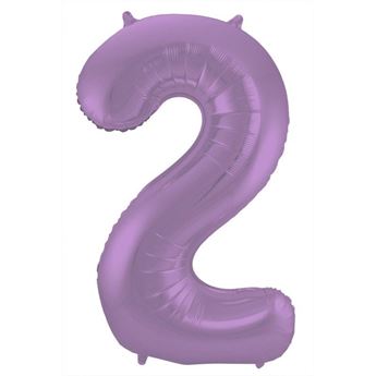 Imagen de Globo Número 2 Morado Gigante (86cm) 