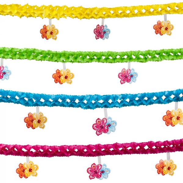 Imagen de Guirnalda Hibiscus Tropical Mix (4m)