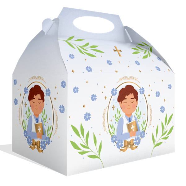 Imagen de Caja Comunión Regalo Azul niño