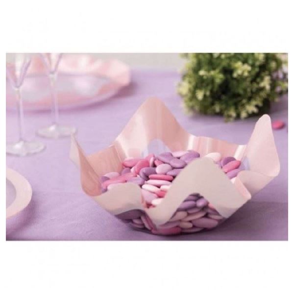 Imagen de Bol Pañuelo Borde Rosa Perlado (22.5 cm x 12cm)