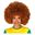 Imagens de Peluca Afro Castaña Extra-Grande