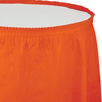 Imagen de Falda de Mesa Naranja Celebrations plástico