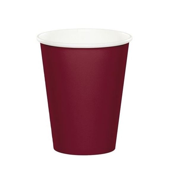Imagen de Vasos Burdeos Celebrations cartón (24 uds.)
