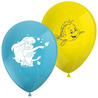 Picture of Globos Princesa Ariel La Sirenita Disney Látex (8 unidades)