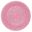 Imagen de Plato Rosa Reusable Plástico 21cm 