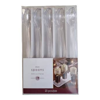 Imagen de Cucharas Postre Transparentes 16cm (20)