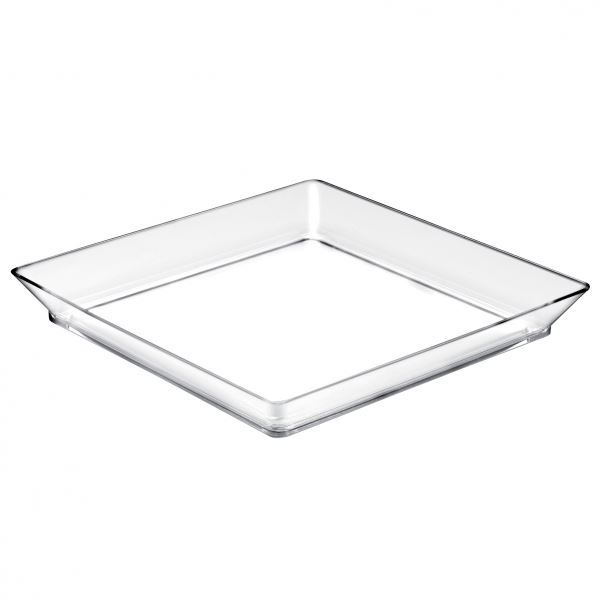 Imagens de Bandeja Mini Transparentes Plástico Reutilizables 13cm (12 unidades)