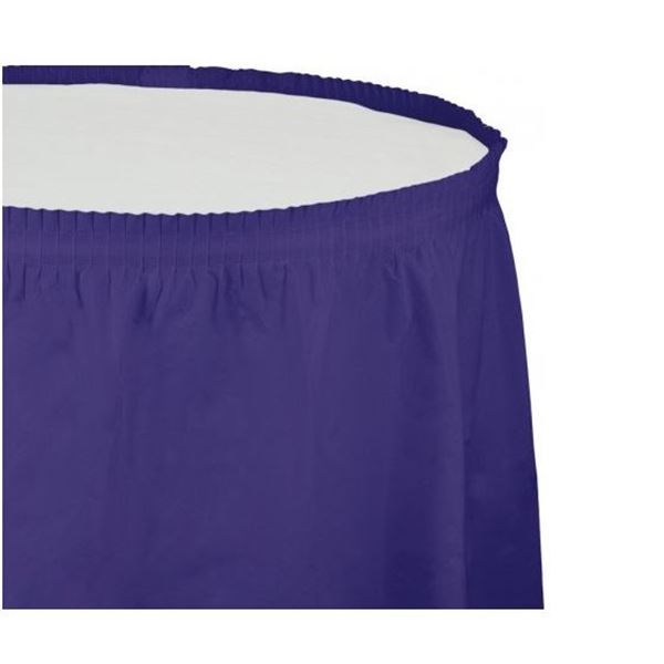 Imagen de Falda de Mesa Morada plástico