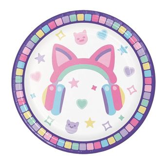 Imagen de Platos Game Party cartón 17cm (8 unidades)