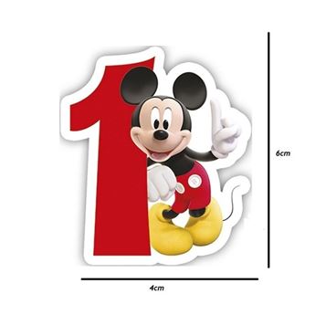 Imagen de Vela 1 Mickey Mouse Cupcake (6cm x 4cm)