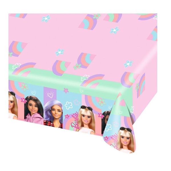 Mantel de Barbie Sweet Mattel papel (120cm x 180cm)✔️ por sólo 3