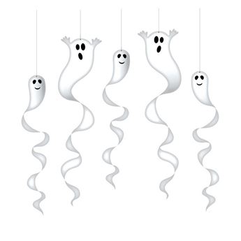 Imagen de Decorados para Halloween Espirales Fantasmas (5 uds.)