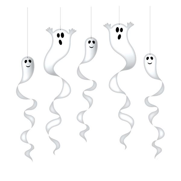 Imagen de Decorados para Halloween Espirales Fantasmas (5 uds.)