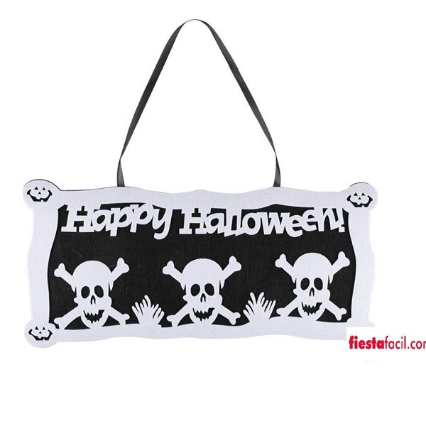 Picture of Cartel Happy Halloween Calaveras