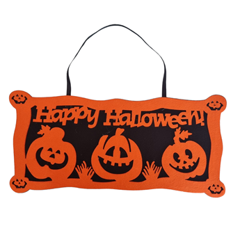 Imagen de Cartel Happy Halloween Calabazas