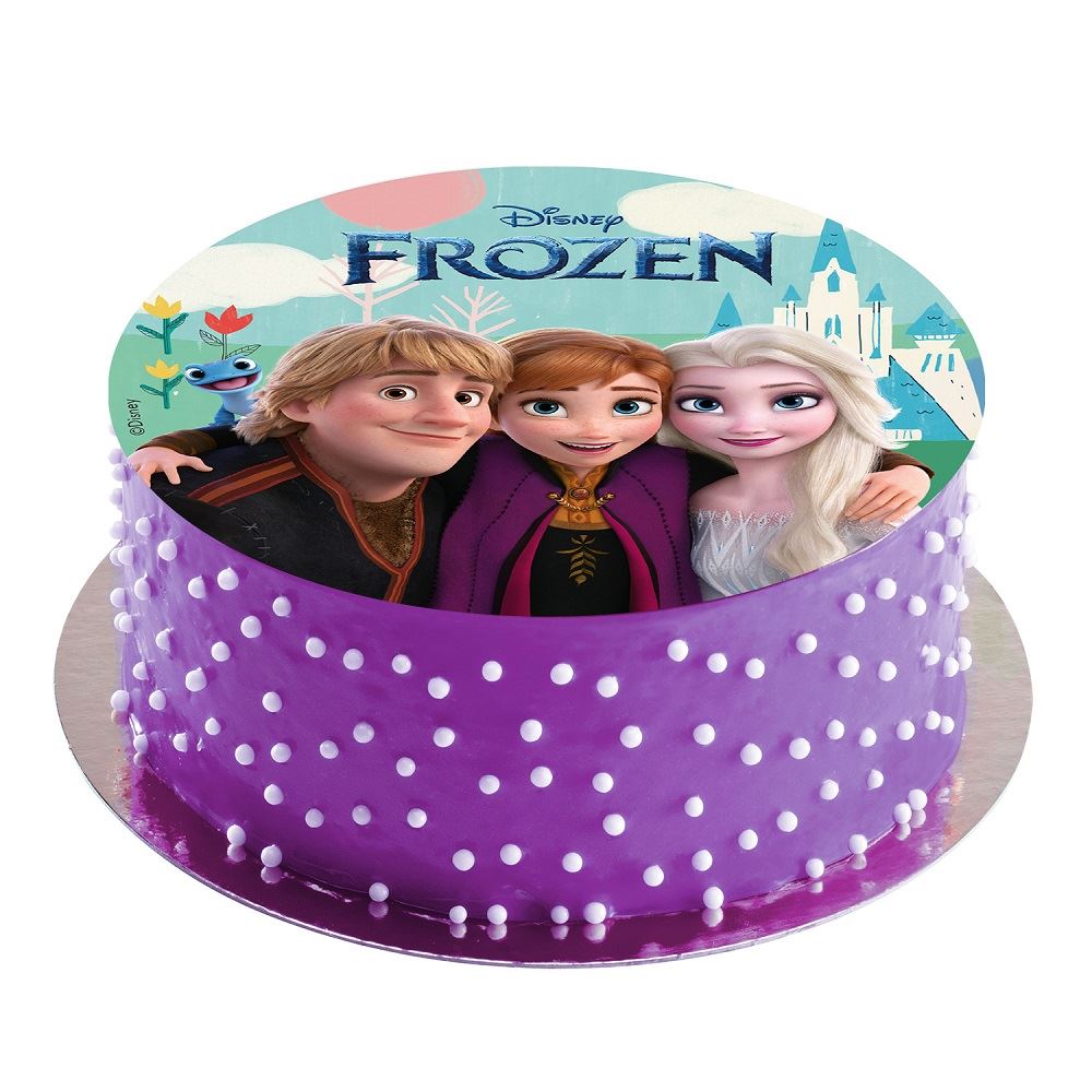 DISCO COMESTIBLE TARTA FROZEN ZERO Ø 15,5CM – Dekora