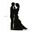 Imagens de Topper Boda Metal Negro con Bebé (18 cm)