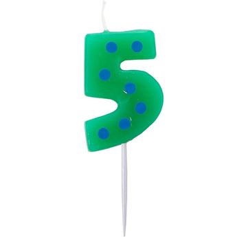 Imagen de Vela 5 Puntos Colores