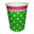 Imagen de Vasos Verde Claro Lunares cartón (8 uds.)