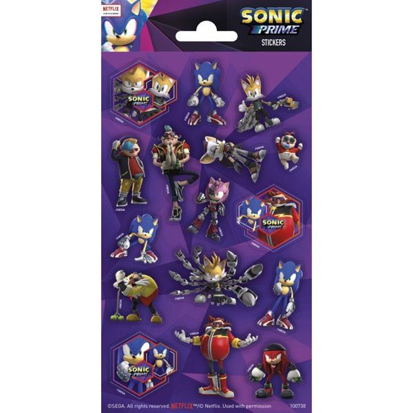 Picture of Pegatinas Sonic Brillantes (1 hoja)