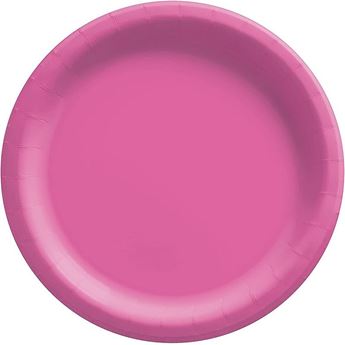 Imagens de Platos Rosa cartón 23cm (8 uds.)