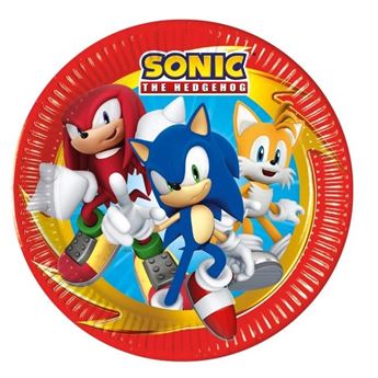 Picture of Platos de Sonic SEGA cartón 23cm (8 unidades)