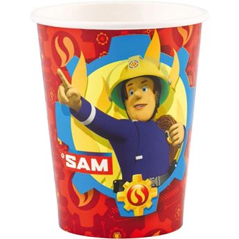 Imagen de Vasos de Sam El Bombero Acción cartón (8 uds.)