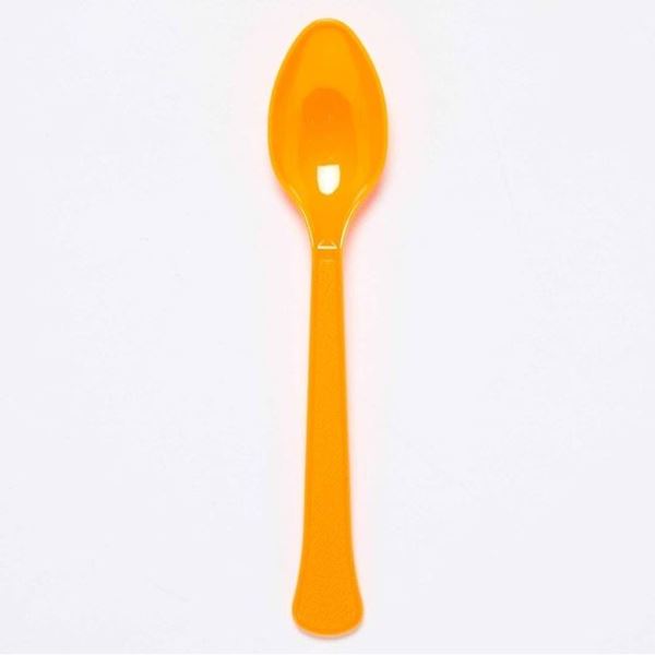 Imagen de Cucharas Naranja Orange Reutilizables (24 uds.)