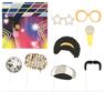 Imagen de Accesorios Photocall Disco con palito (9) y fondo 75x75cm 