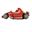 Imagen de Globo Coche de Carreras Rojo F1 (107cm)