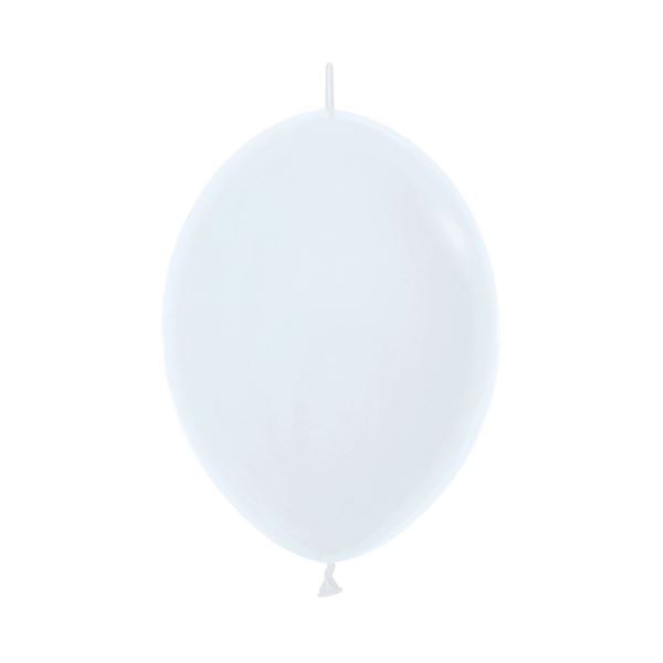 Picture of Globos Blancos Fashion Sólido 30cm Cadena Sempertex LOL-005 (25)