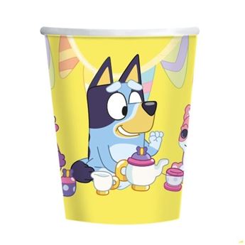 Imagen de Vasos Bluey cartón (8 unidades)