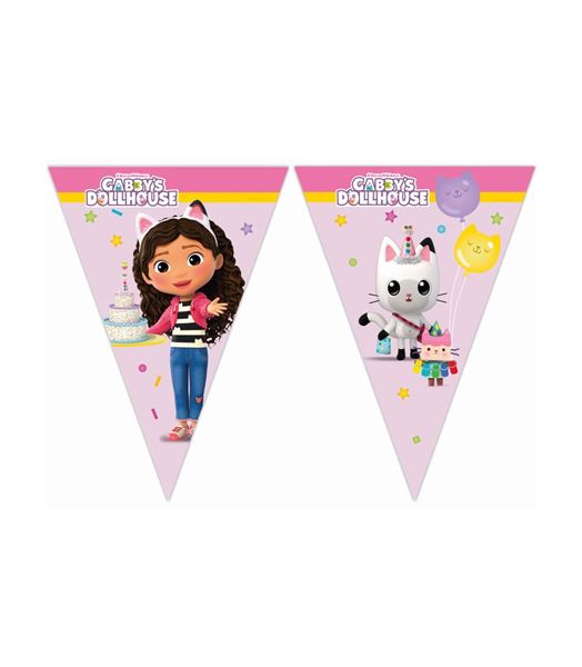 Banderín La Casa de Muñecas de Gabby papel (2,3m)✔️ por sólo 4,14 €. Envío  en 24h. Tienda Online. . ✓. Artículos de  decoración para Fiestas.