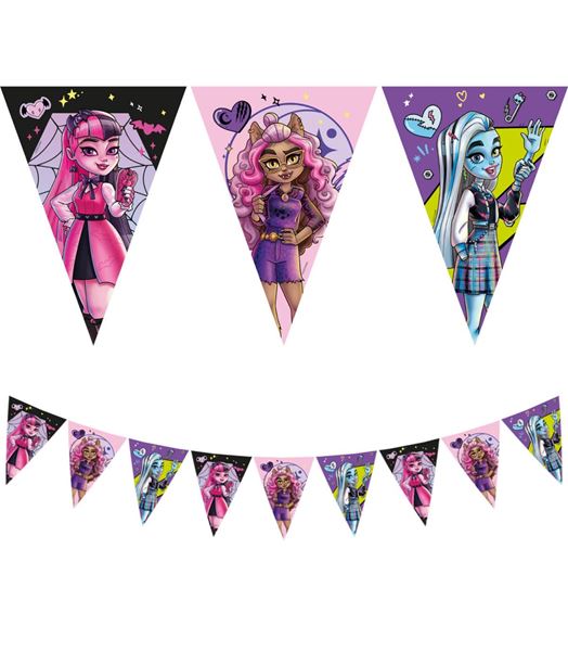 Imagen de Banderín de Monster High papel (2,3m)