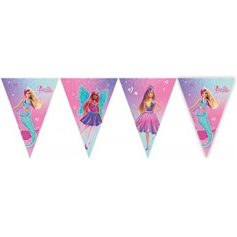 Imagen de Banderín Barbie papel (2,3m)