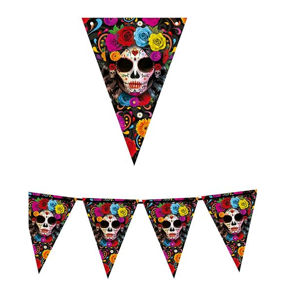 Imagen de Banderín Catrina Día de los Muertos (3m)
