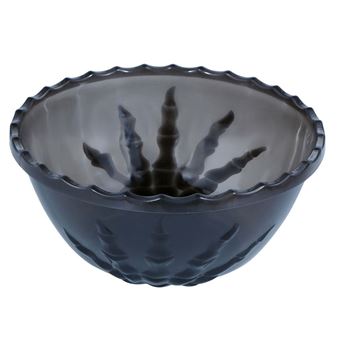 Imagen de Bol Manos Esqueleto Negro Plástico Duro (33cm)
