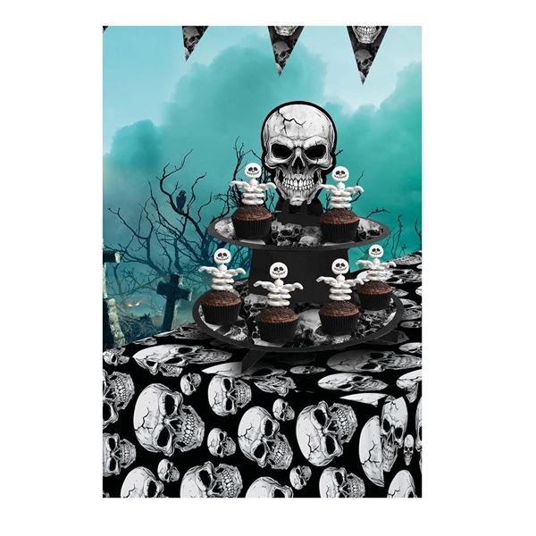 Imagen de Stand Cupcake Calavera Halloween cartón
