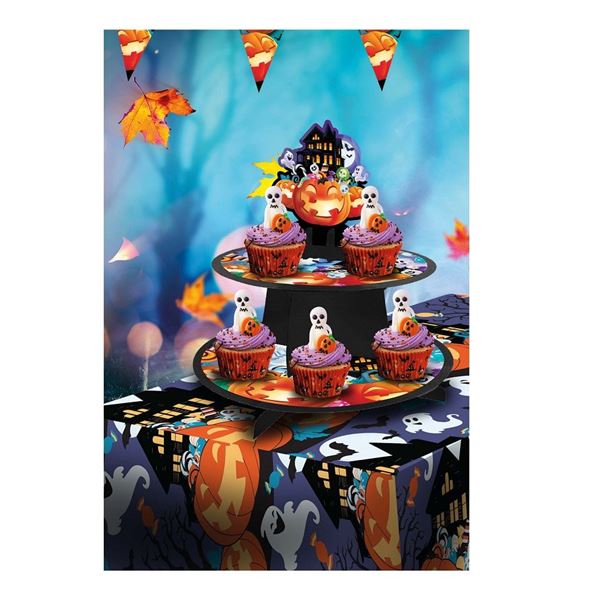 Imagen de Stand Cupcakes Noche de Halloween infantil cartón