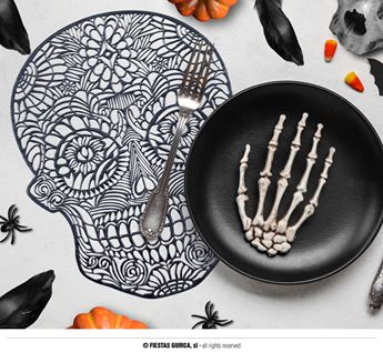 Imagen de Salvamantel Decorativo Calavera Reutilizable