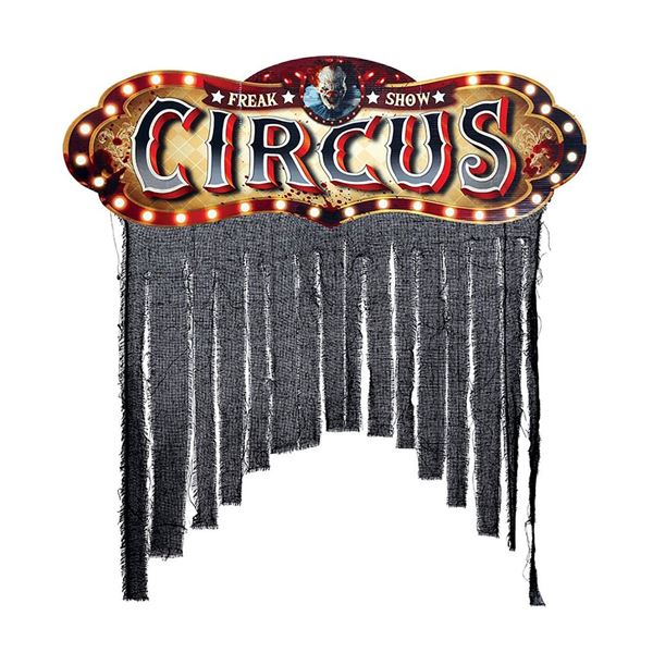 Imagen de Decorado Cortina Circo Terror (90cm x 30cm)