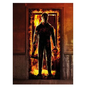 Imagen de Decorado Puerta Asesino Halloween Tela (180cm)