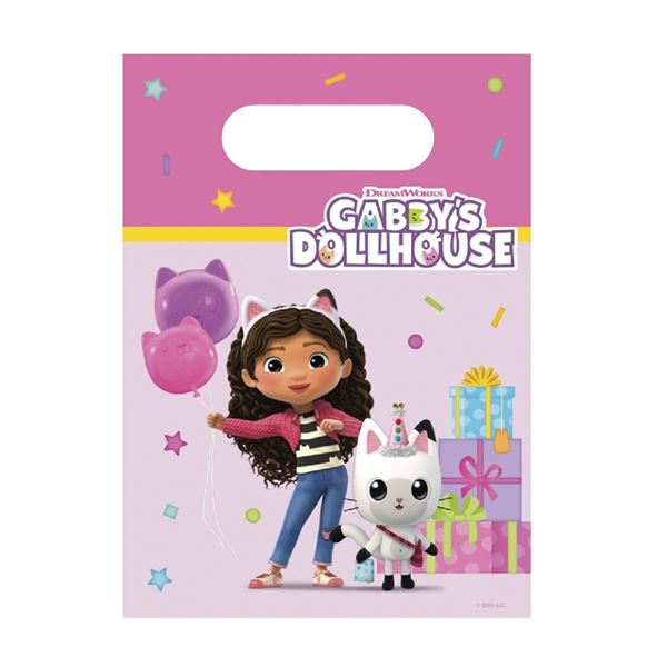 Imagen de Bolsas Chuches de La Casa de Muñecas de Gabby papel (4 unidades)