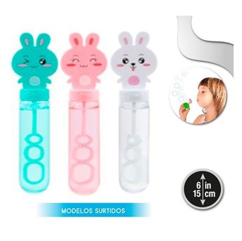 Imagen de Pompero Burbujas Conejo Surtido 15cm (1 unidad)