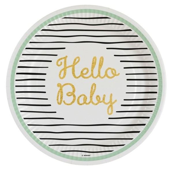 Picture of Platos Hello Baby cartón (8 uds.)