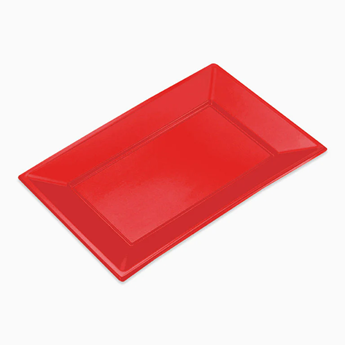 Imagen de Bandejas Rojas plástico 33cm (3 uds.)