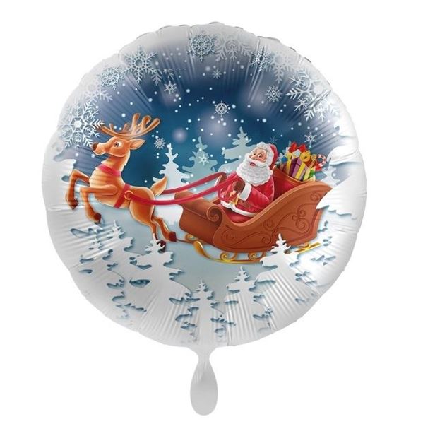Imagen de Globo Papá Noel Trineo (43cm)