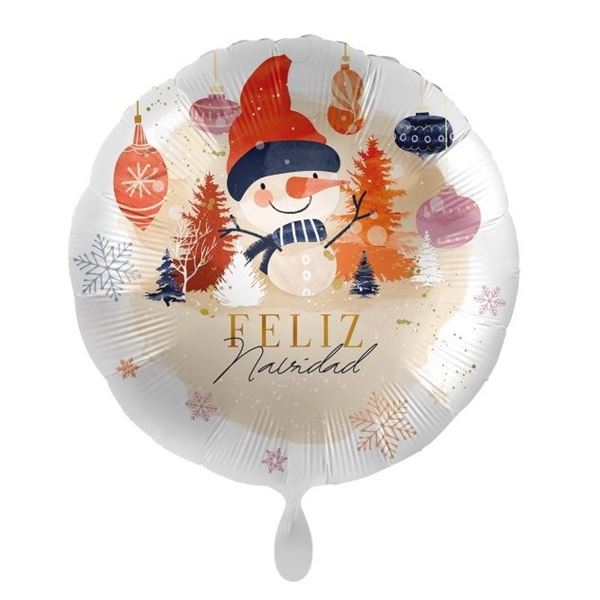 Imagens de Globo Muñeco de Nieve Feliz Navidad (43cm)