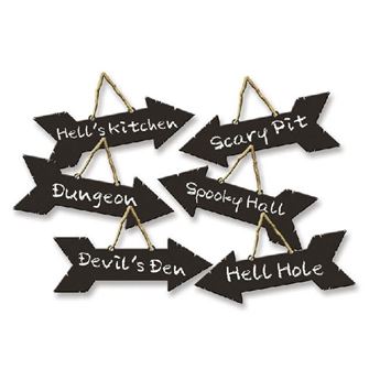 Imagen de Señales Letreros Halloween (6 unidades)